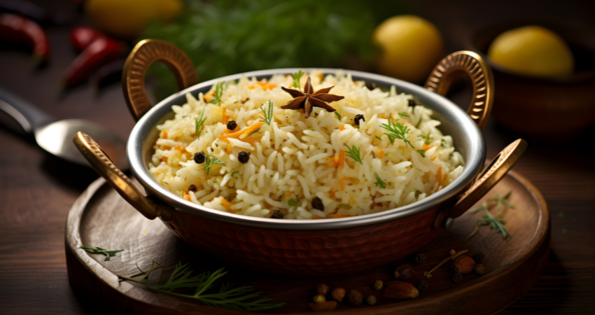 Jeera Rice at Rang Indian Dubai Mall